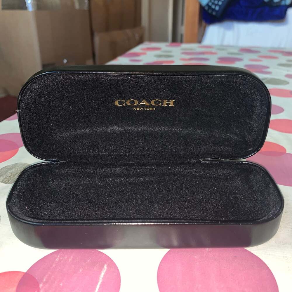Coach glasses case - sunglasses case - black - case